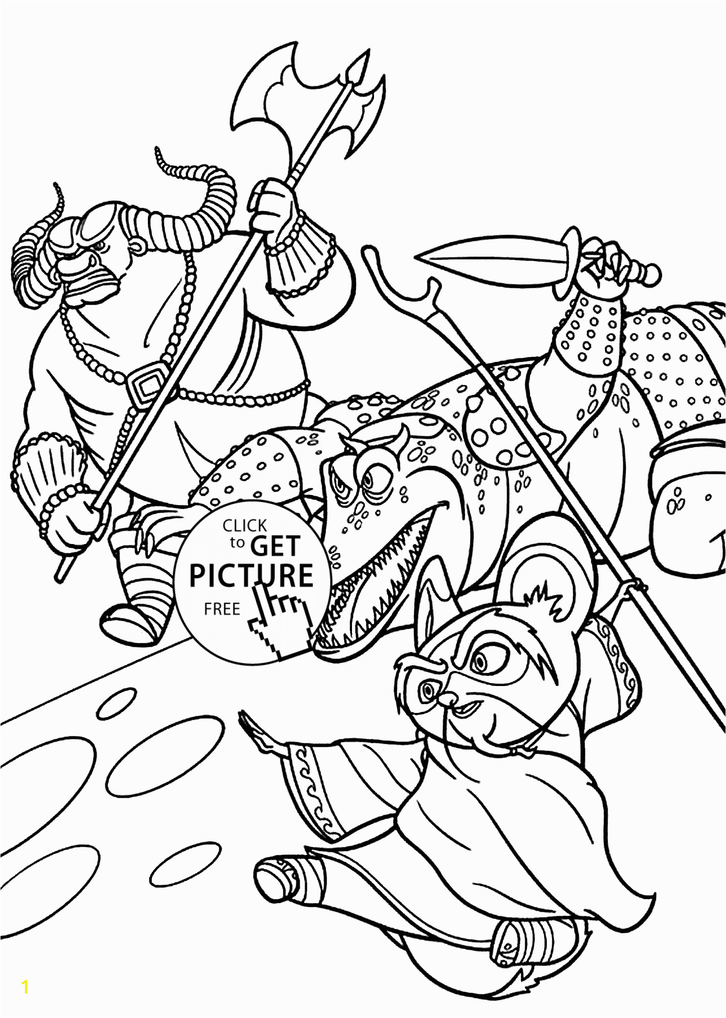 master shifu from kung fu panda coloring pages for kids printable free