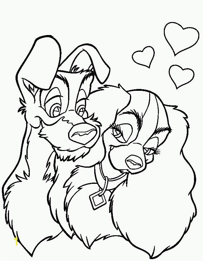 Lady and the Tramp Coloring Pages Lady and the Tramp Coloring Page Coloring Home