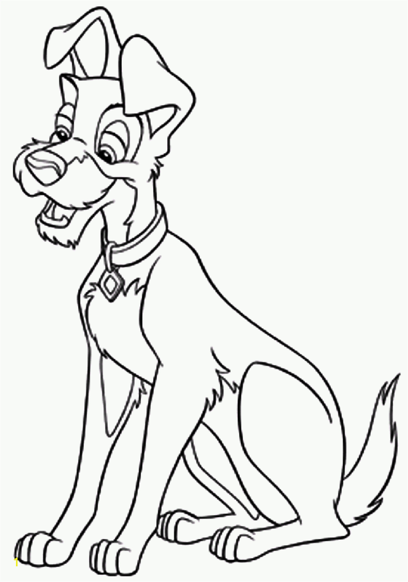 Lady and the Tramp Coloring Pages the Lady and the Tramp to Color for Children the Lady