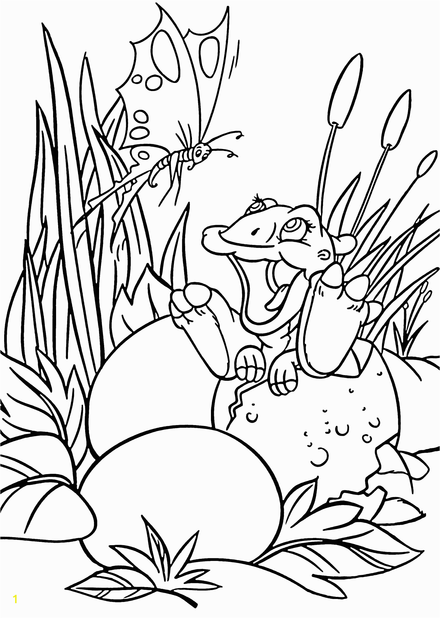 Land before Time Coloring Pages Print Ducky Dino From Land before Time Coloring Pages for Kids