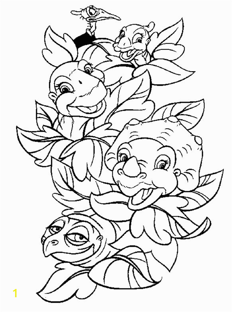 Land before Time Coloring Pages Print Land before Time Coloring Page