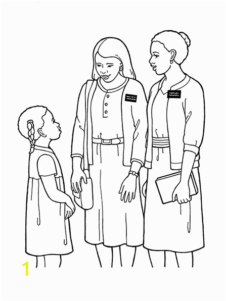 Lds Missionary Name Tag Coloring Page Sister Missionaries