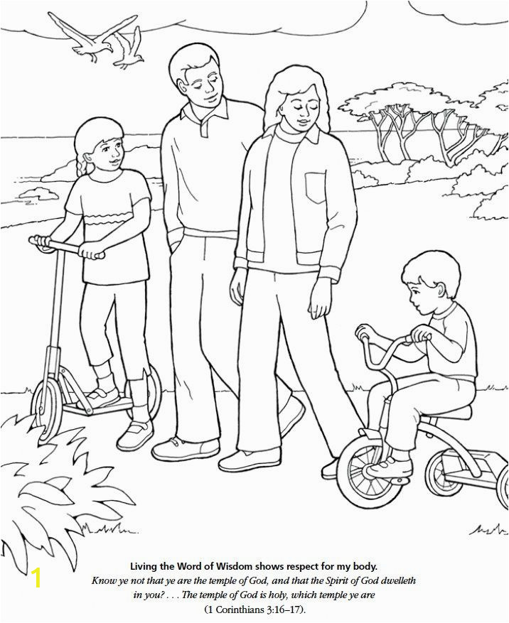 Lds Word Of Wisdom Coloring Page Lds Games Color Time Living the Word Of Wisdom Shows