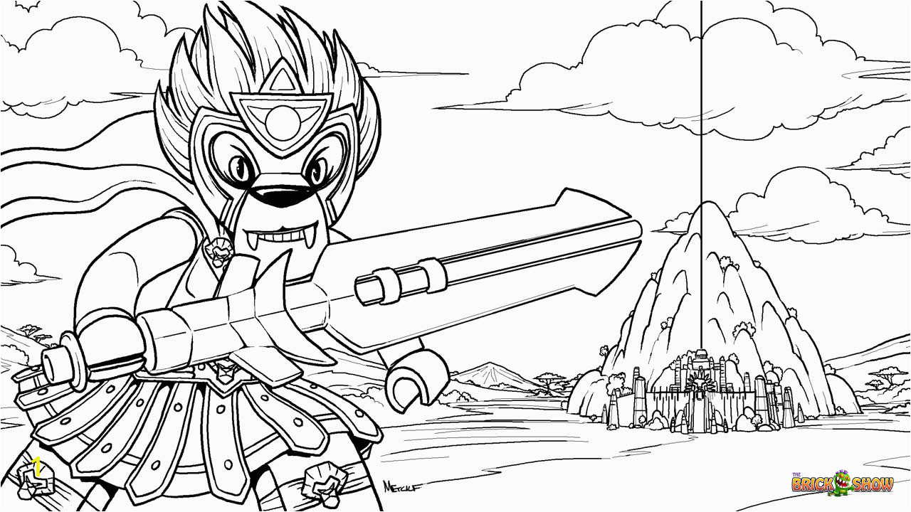 Lego Chima Coloring Pages to Print Lego Chima Clipart Black and White Color Clipground