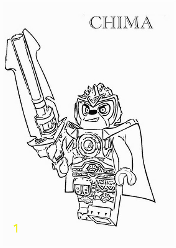 Lego Chima Coloring Pages to Print Lego Chima Clipart Black and White Color Clipground