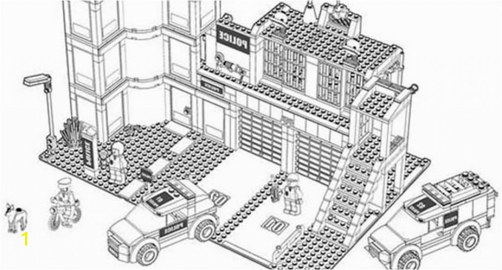 lego police station sketch templates