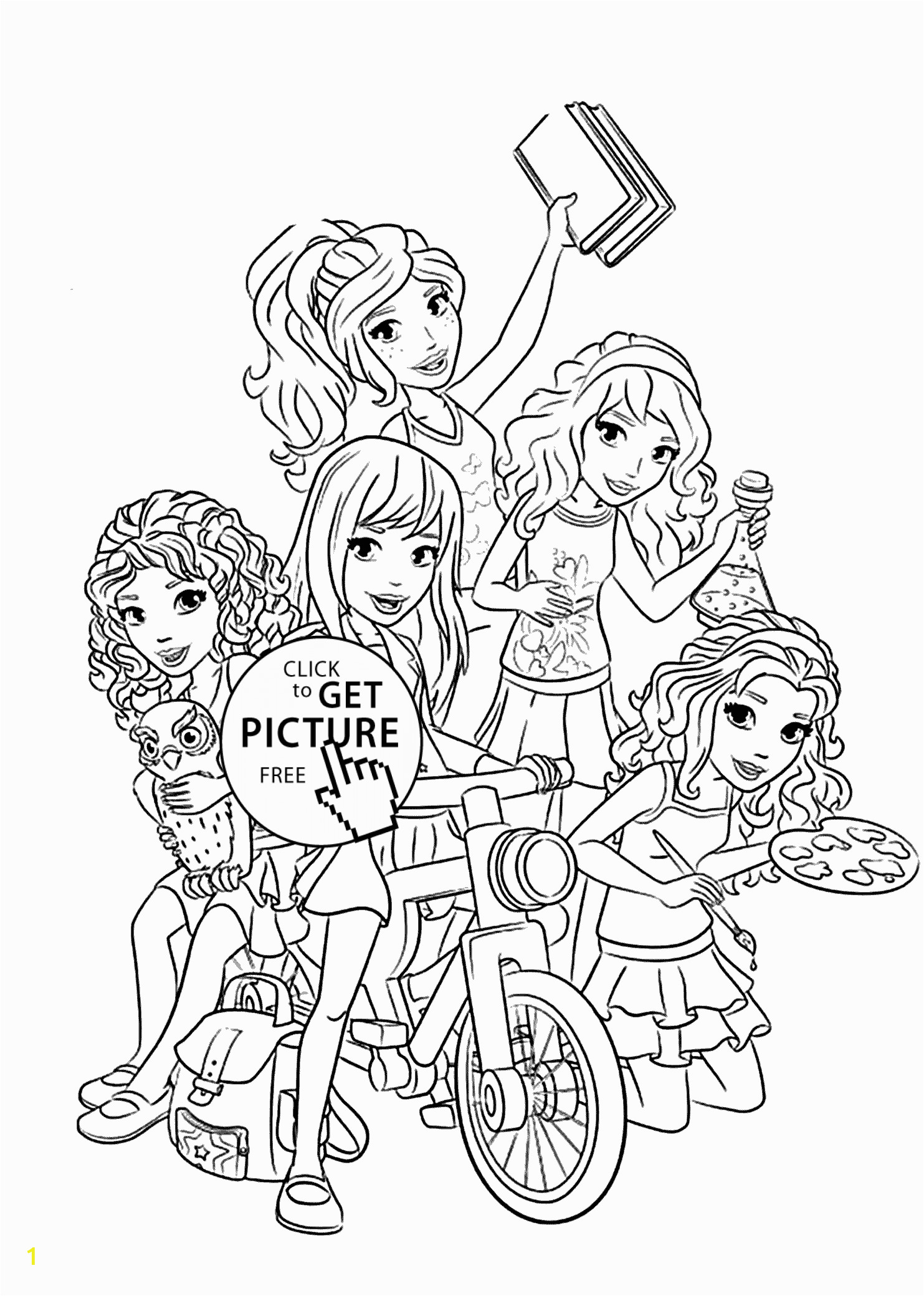 lego friends all coloring page for kids printable free lego friends