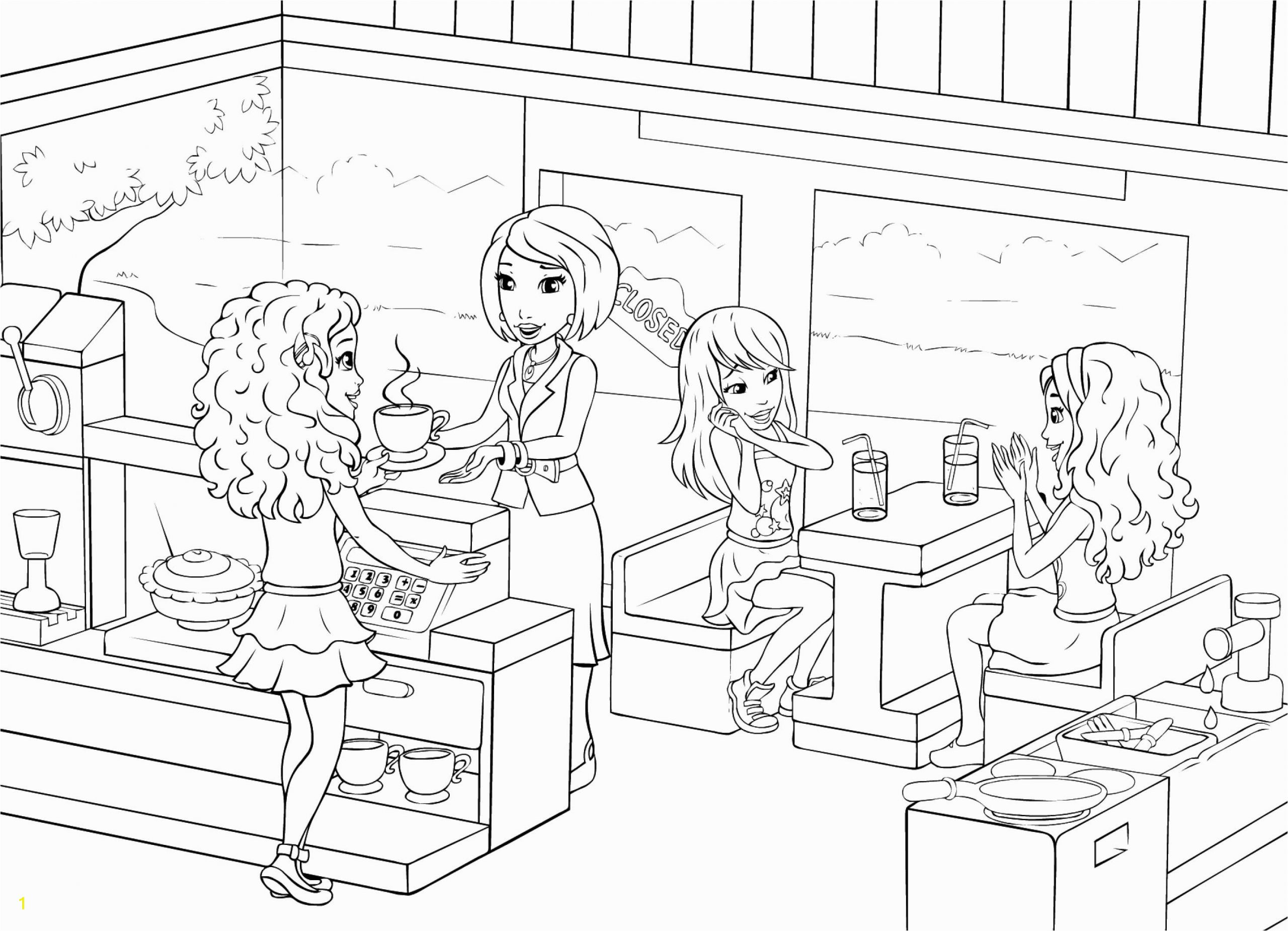 lego friends coloring pages