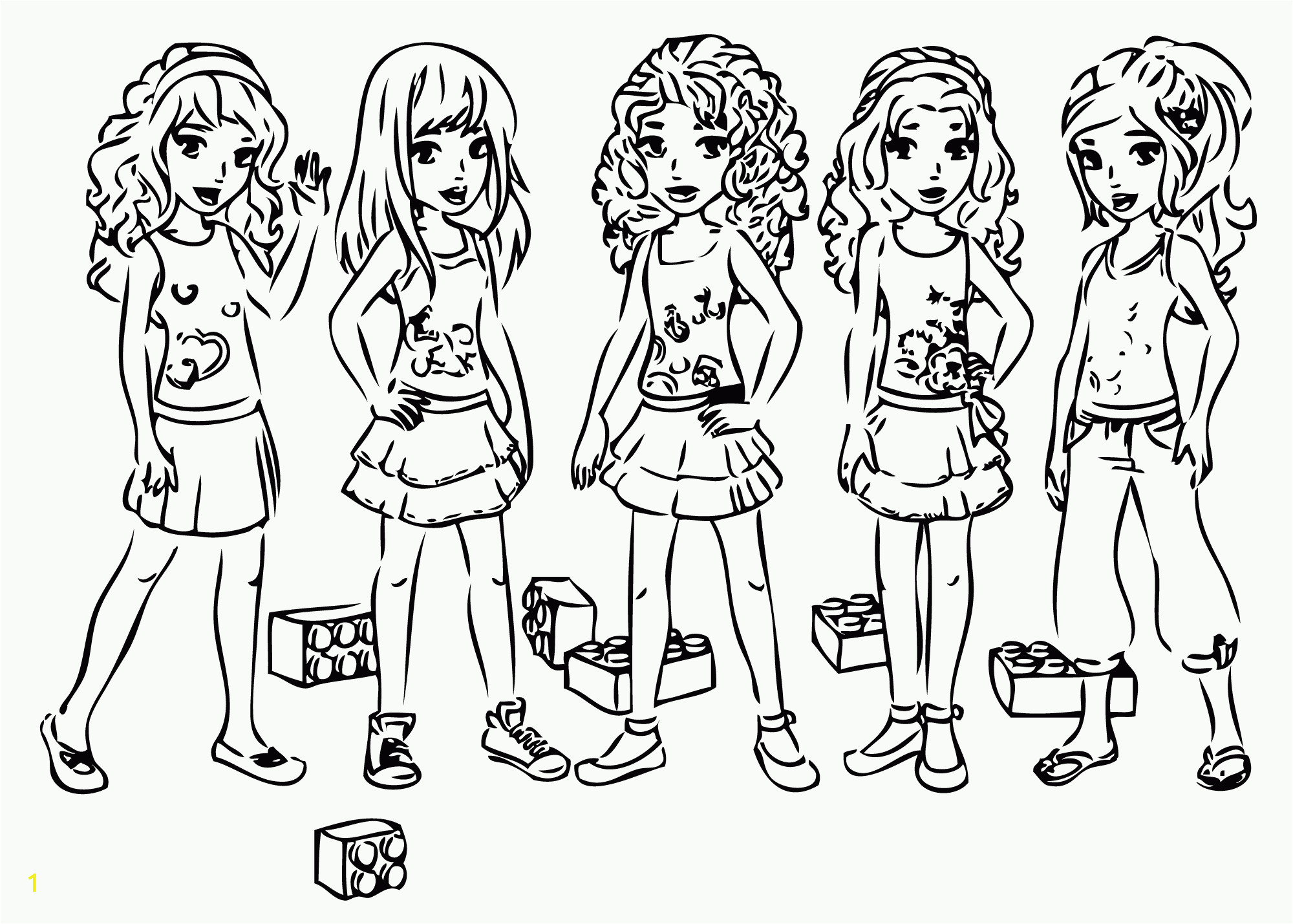 printable coloring pages lego friends