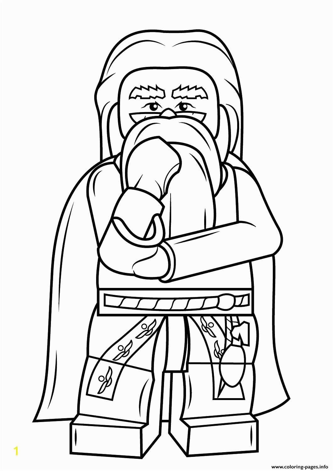 lego albus dumbledore harry potter printable coloring pages book