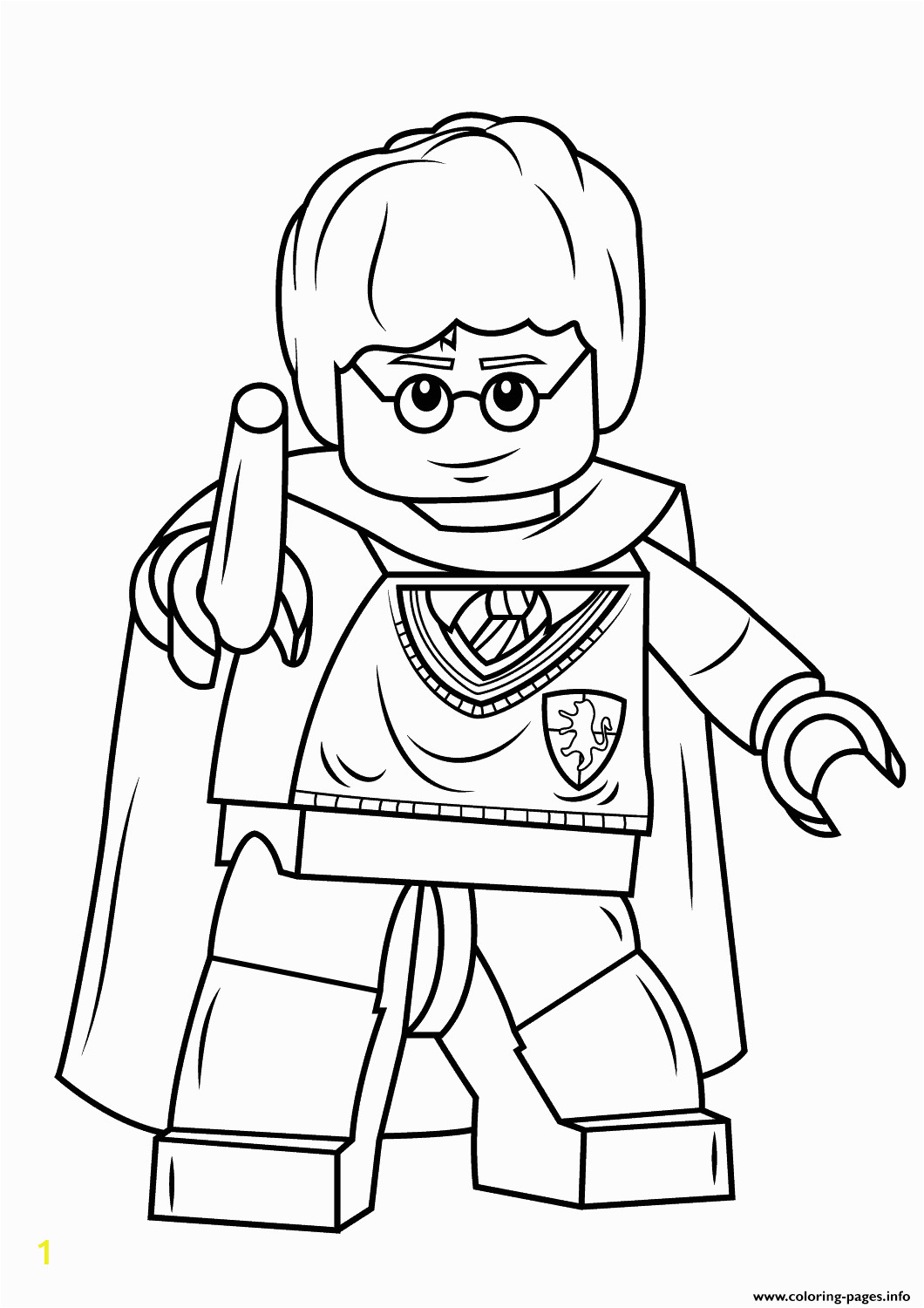 lego harry potter with wand printable coloring pages book