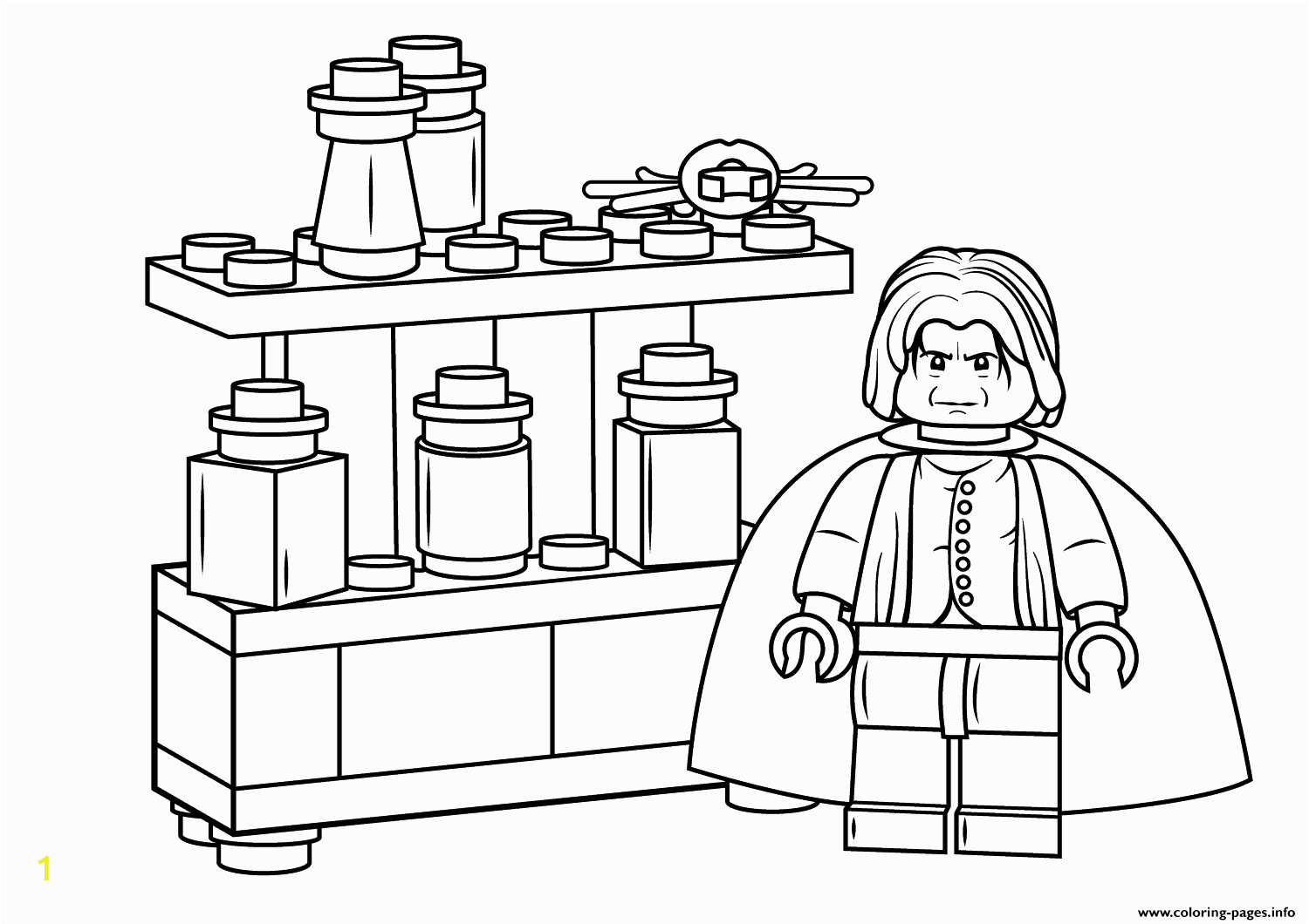 lego severus snape harry potter printable coloring pages book