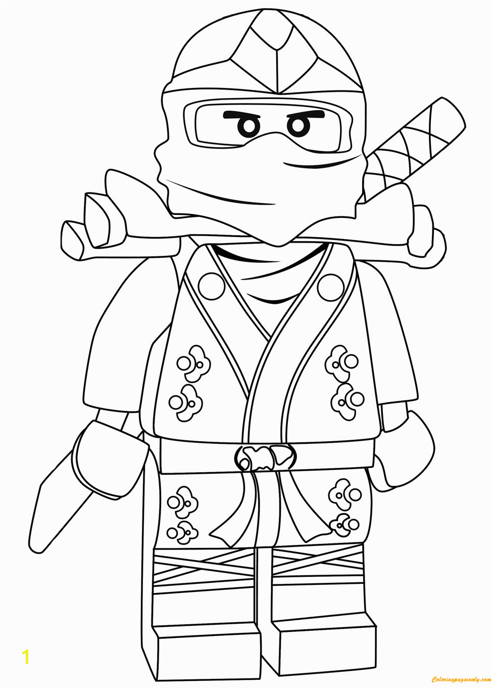 Lego Ninjago Lloyd Zx Coloring Pages Lego Ninjago Lloyd Green Ninja Zx Coloring Page Free