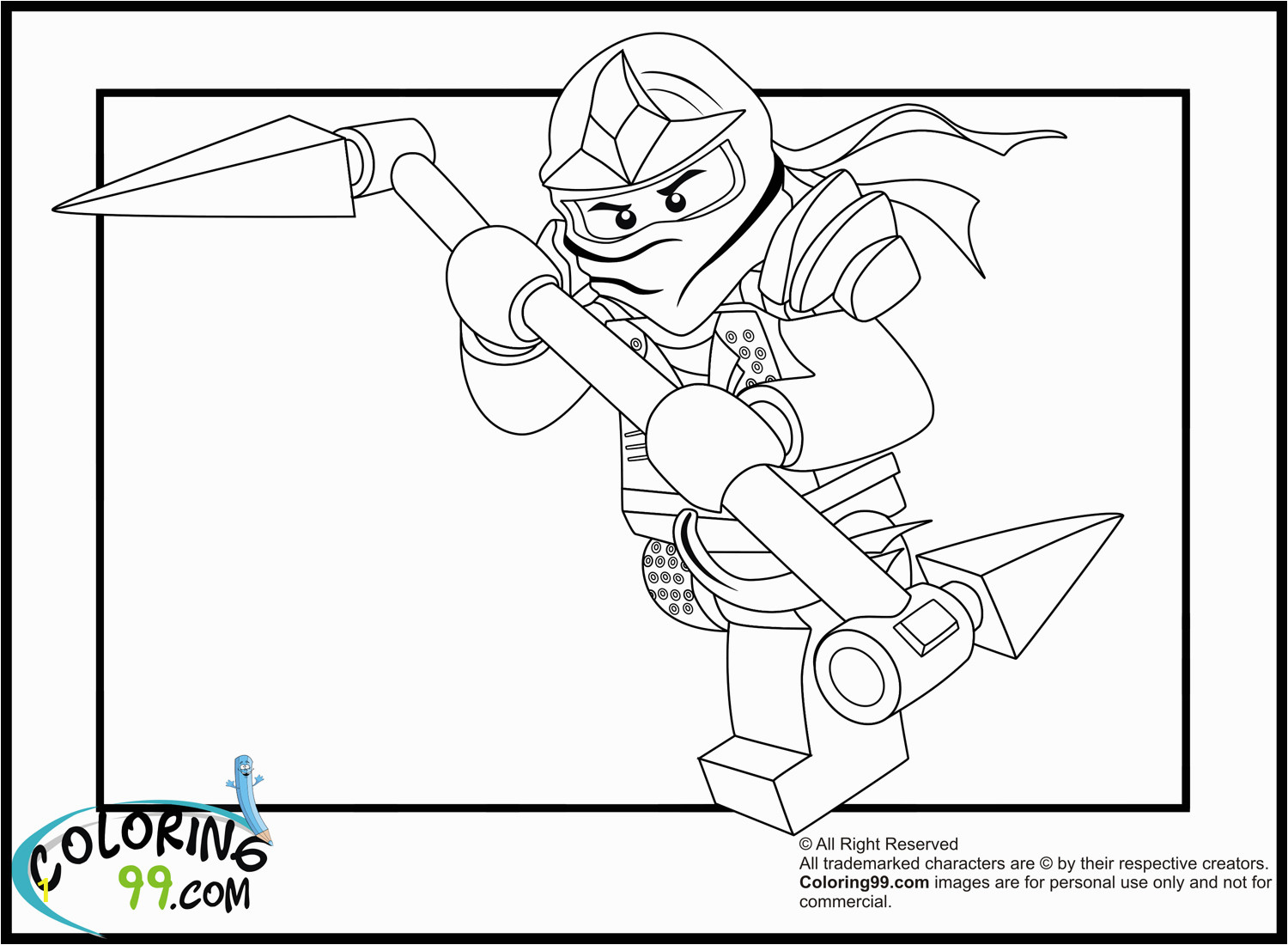 lego ninjago lloyd green ninja coloring