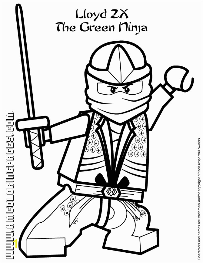 ninjago coloring pages lloyd