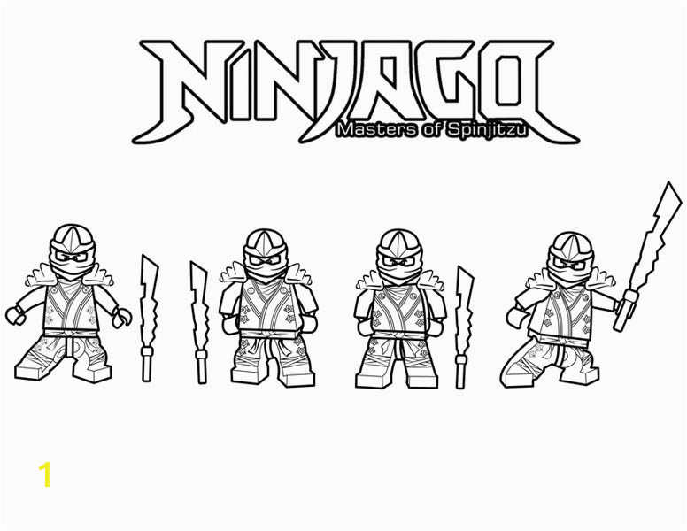 Lego Ninjago Masters Of Spinjitzu Coloring Pages Ninjago is Ninja Master Of Spinjitzu Coloring Page