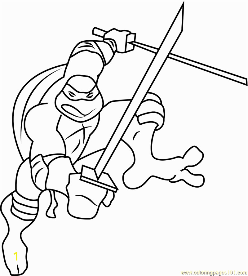 leonardo coloring page