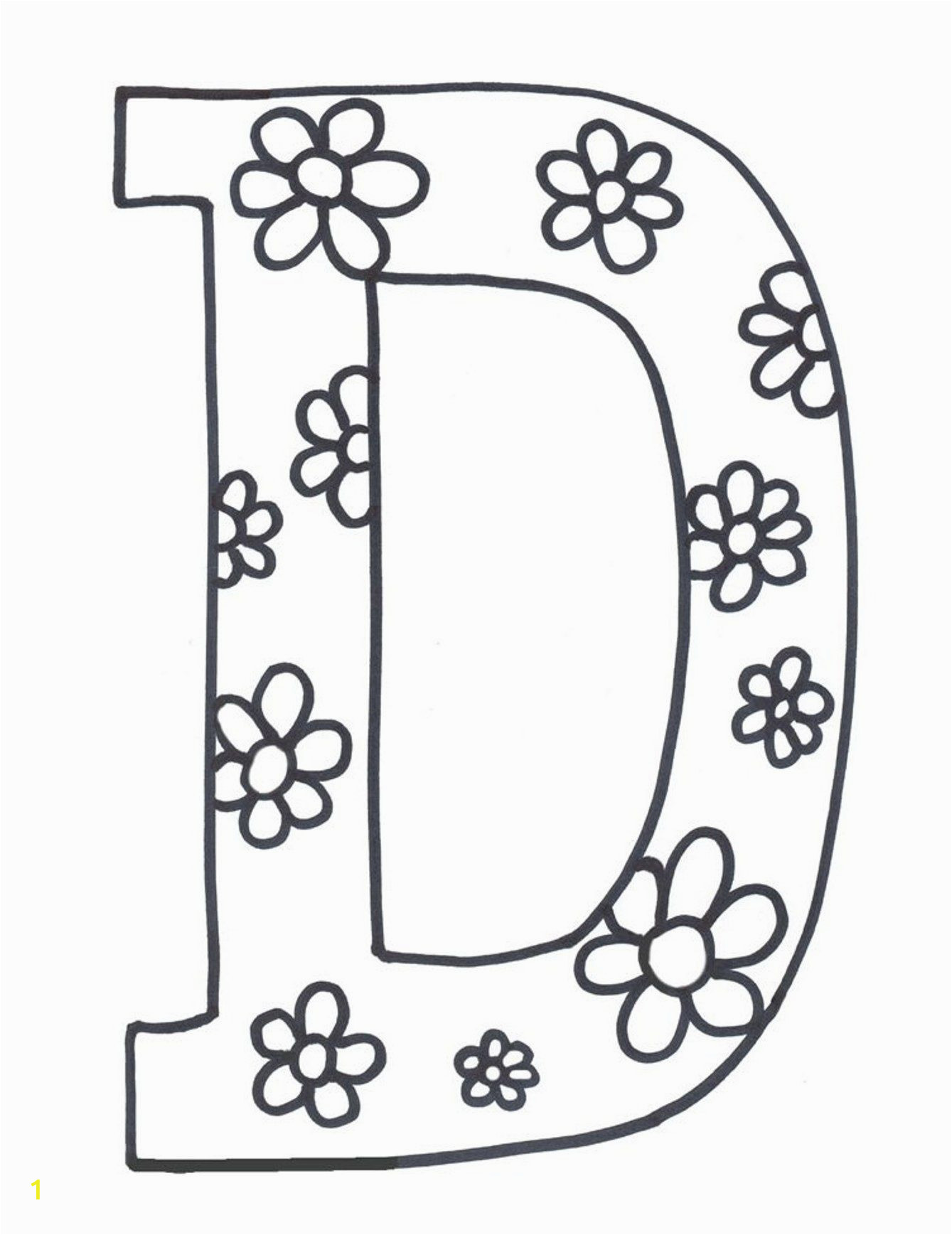 Letter D Coloring Pages for Adults Printable Letter D Coloring Pages Coloring Home