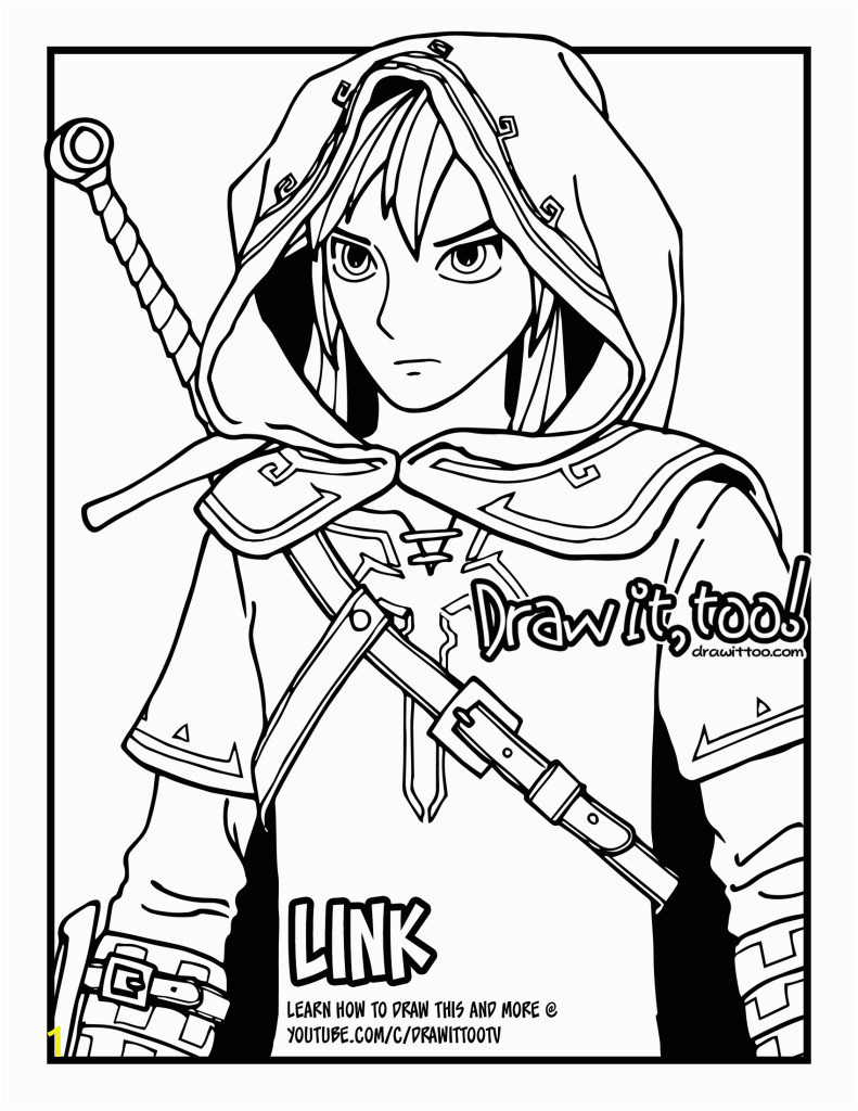 Link Coloring Pages Breath Of the Wild Link the Legend Of Zelda Breath Of the Wild Tutorial