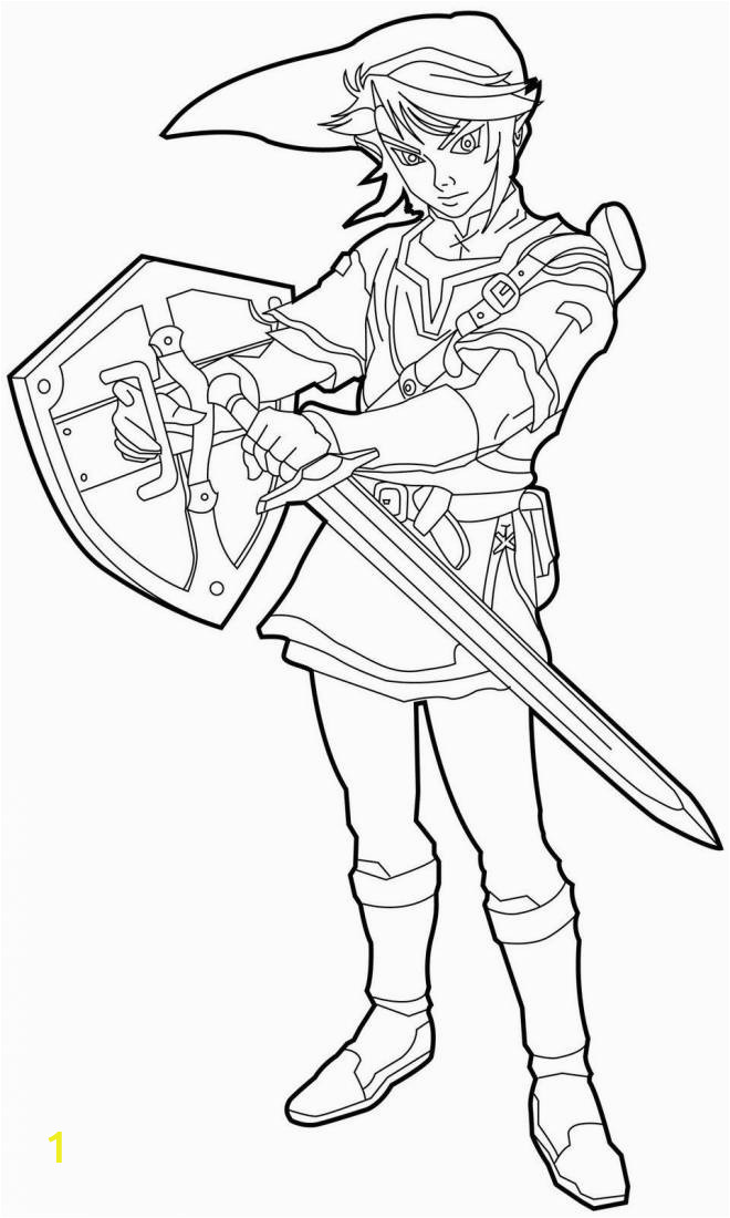 link breath of the wild coloring page