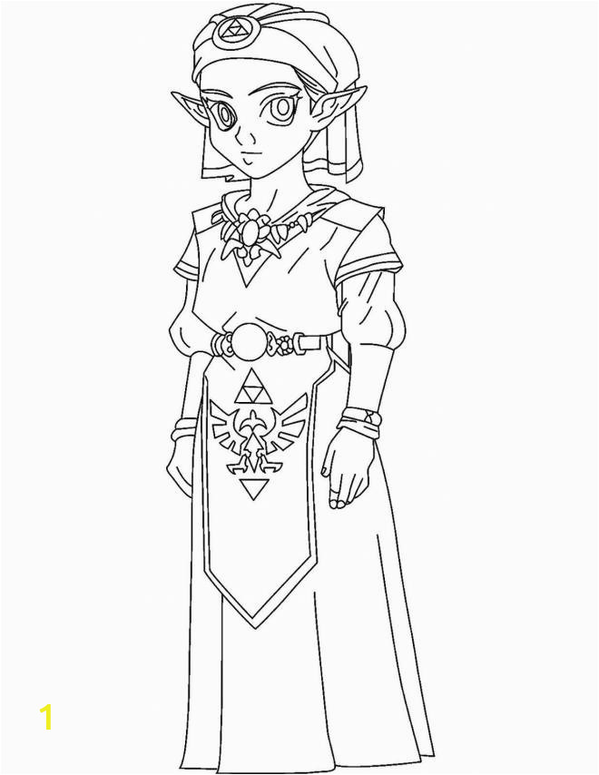 zelda breath of the wild coloriage