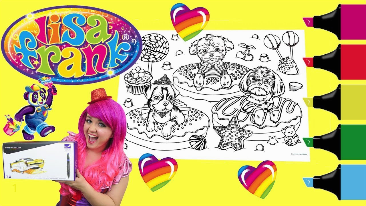lisa frank coloring pages already colored