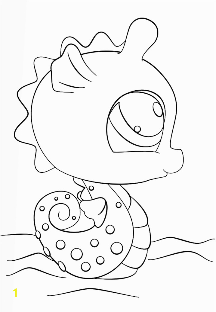 Littlest Pet Shop Seahorse Coloring Pages Littlest Pet Shop Seahorse Coloring Page Free Printable