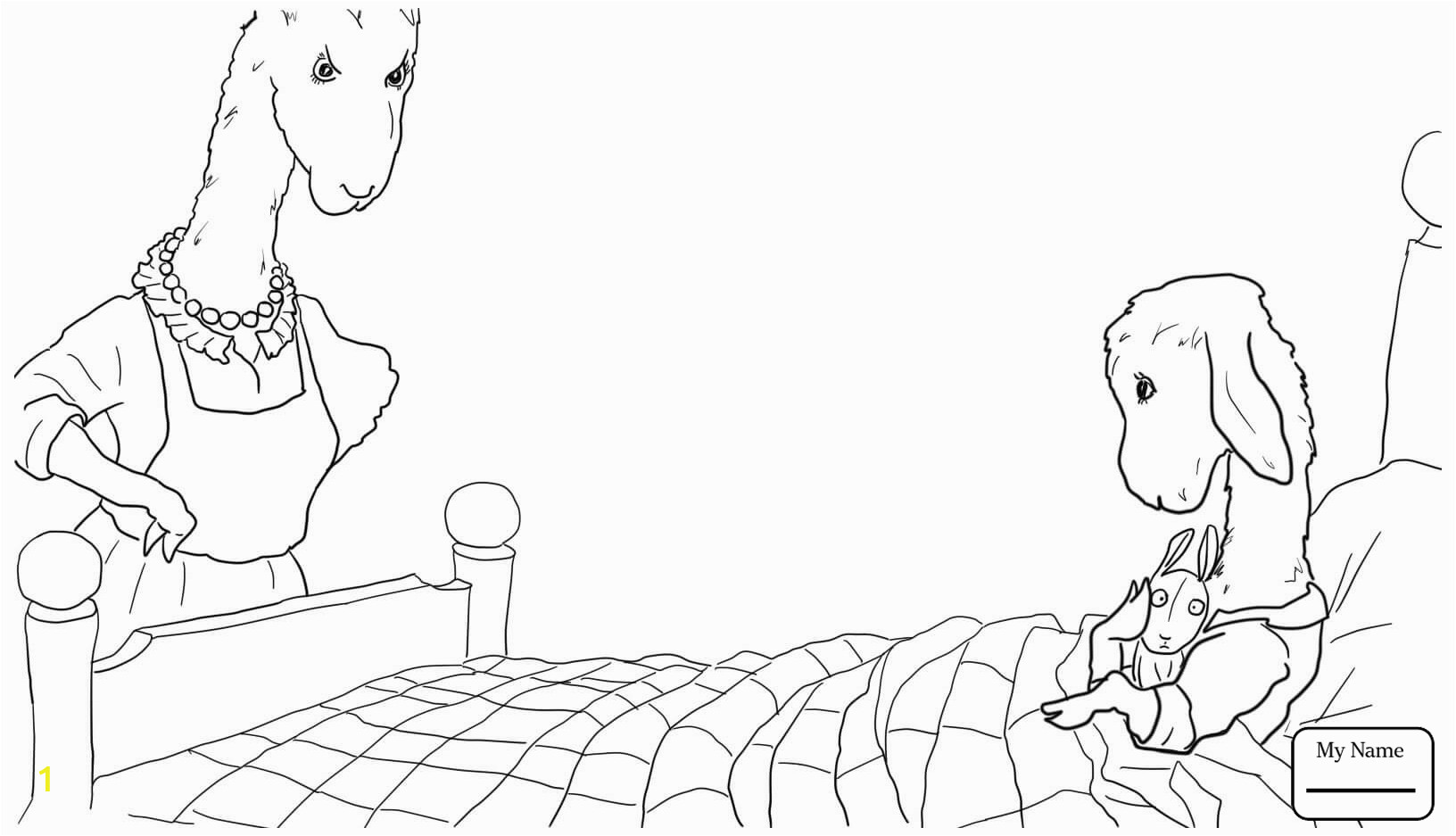 llama llama red pajama coloring pages