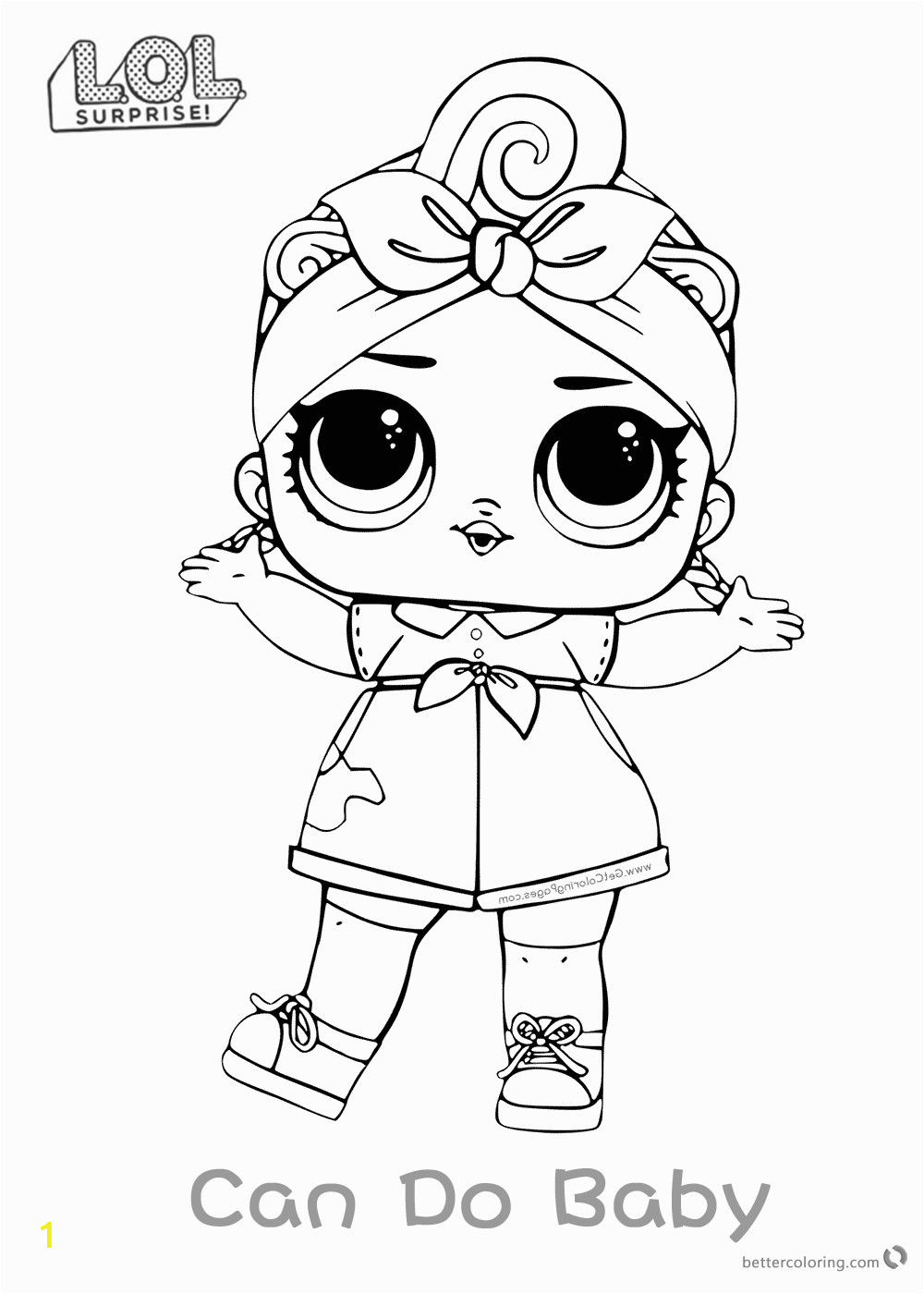 surprise doll coloring pages series 3 can do baby