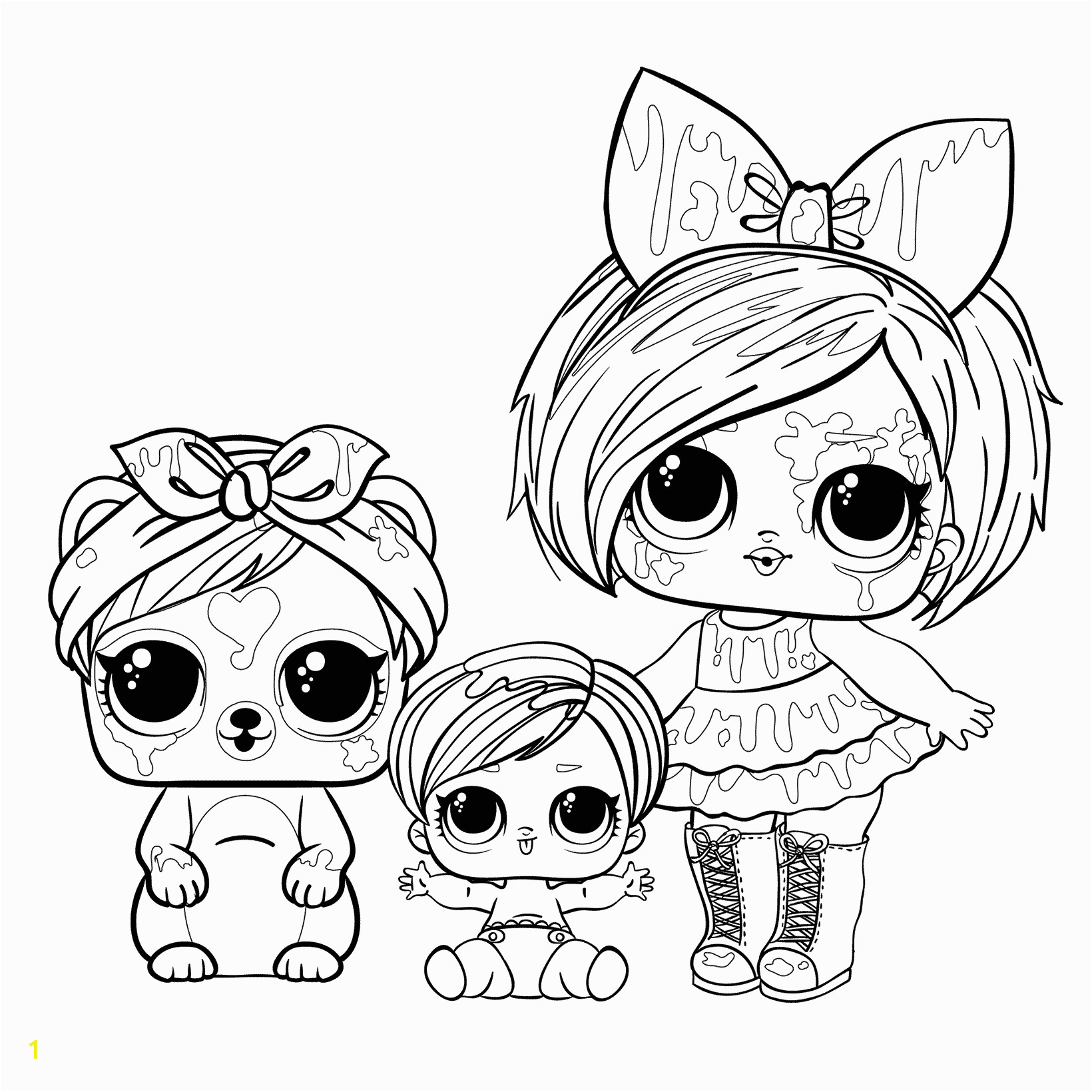 doll blot with a pet and sister