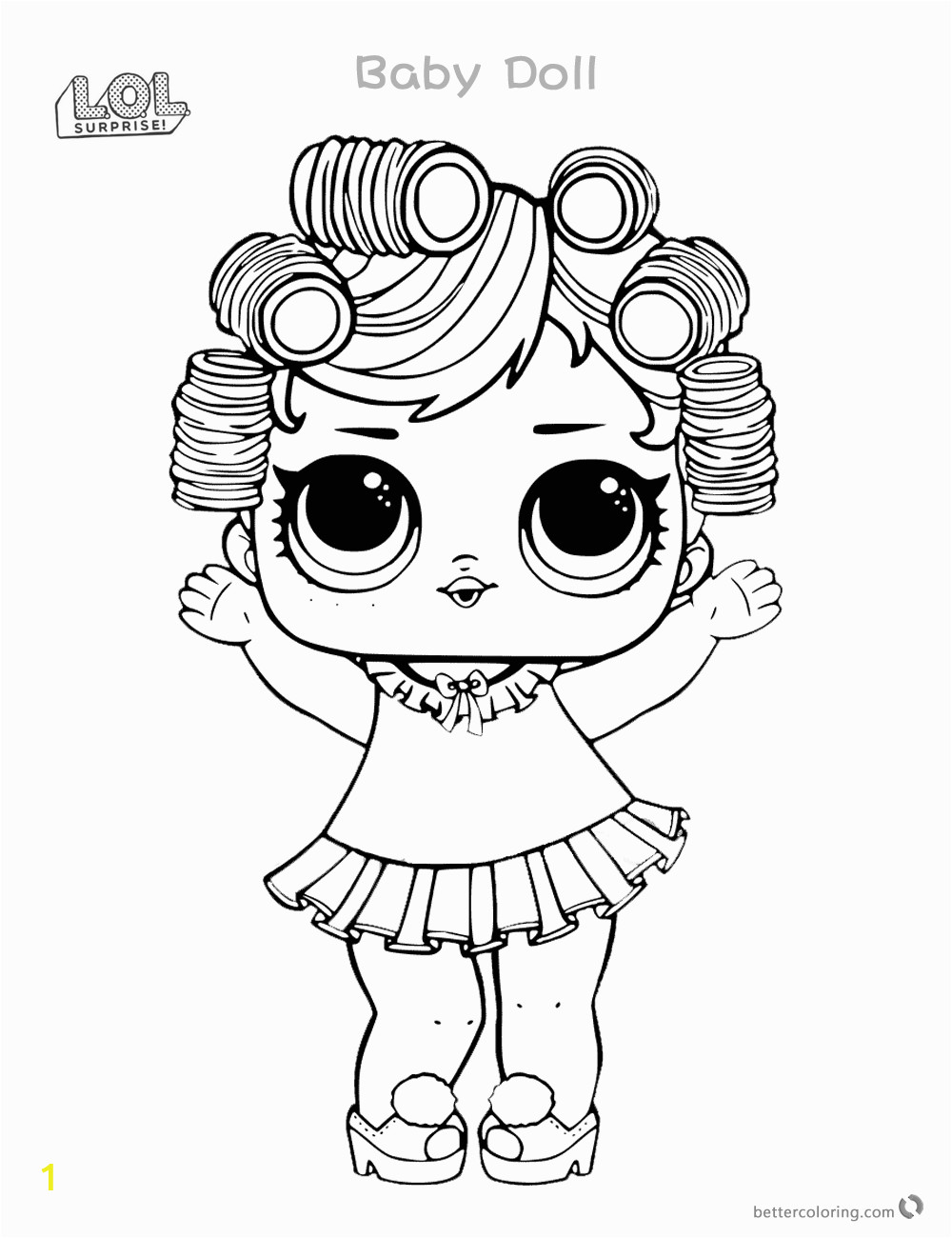 babydoll from surprise doll coloring pages series 3
