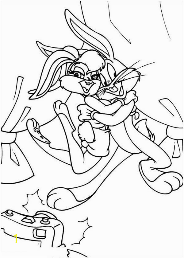 bugs bunny and a bunny coloring pages