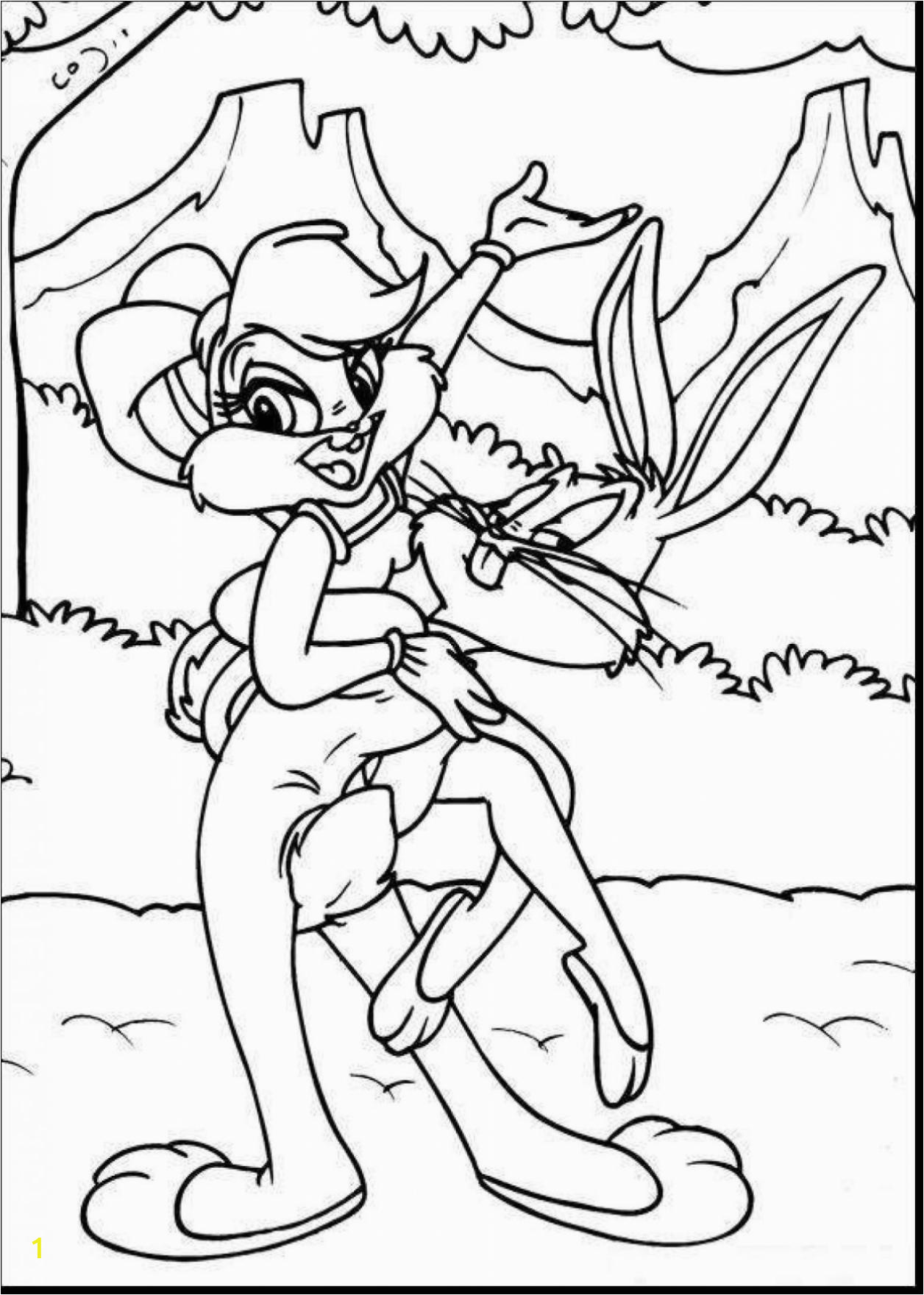 a and bugs bunny coloring pages