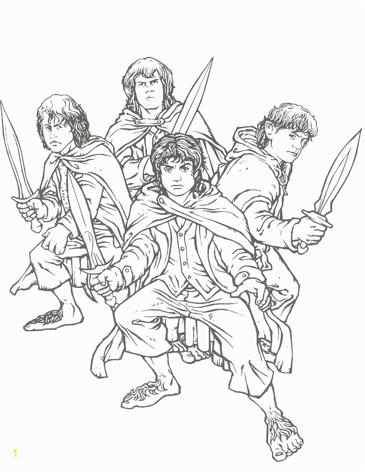 lord of the rings coloring pages