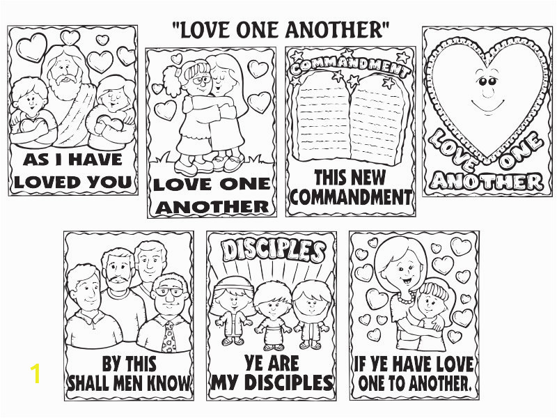 best lds coloring pages love one another