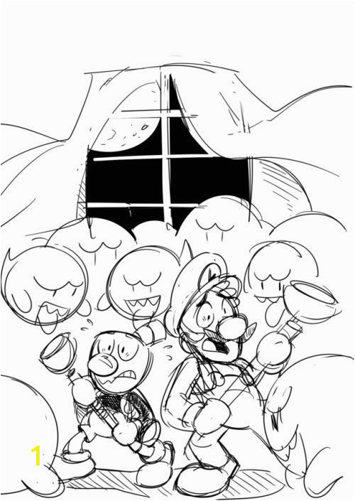 100 luigi mansion 3 para colorir