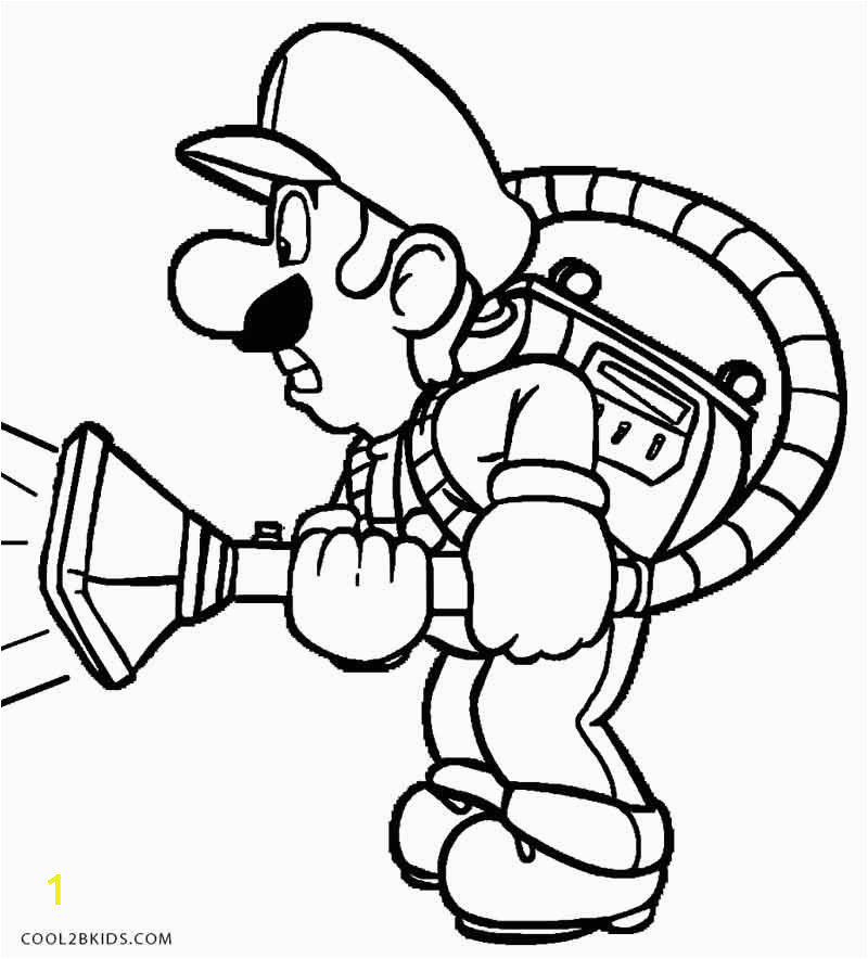 Luigi S Mansion 3 Coloring Pages Printable Luigi Coloring Pages for