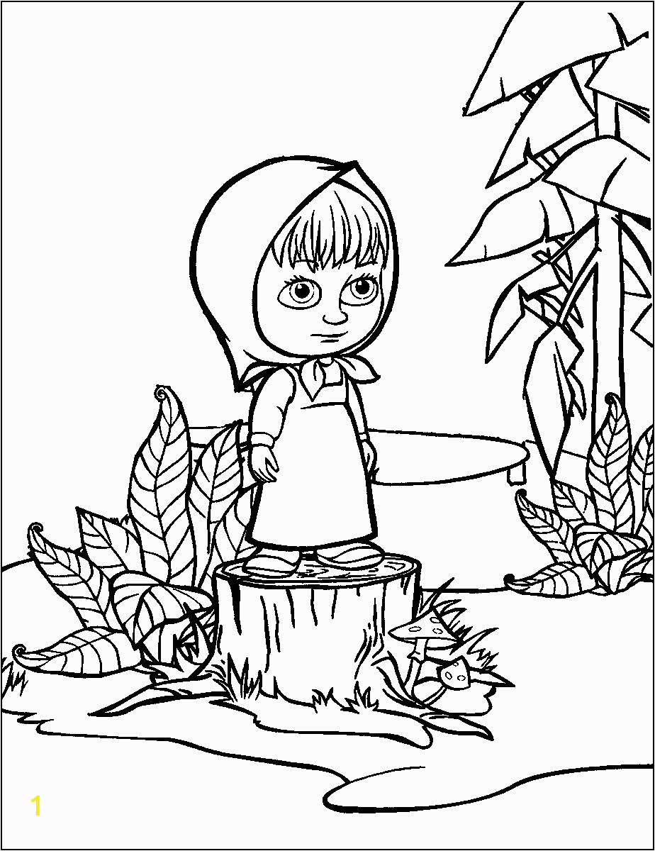 Masha and the Bear Coloring Pages Masha and the Bear Coloring Pages