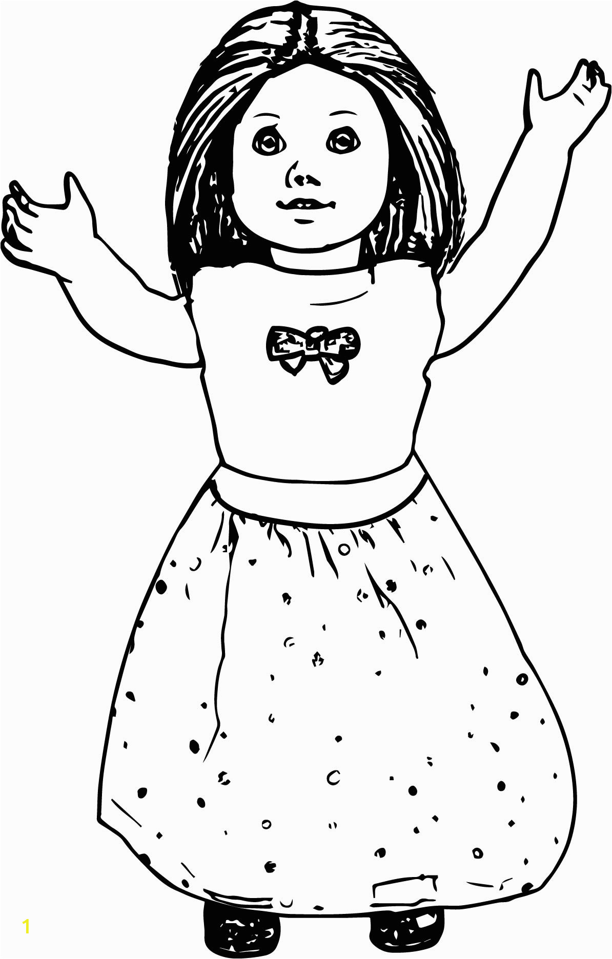 american girl doll coloring pages to print