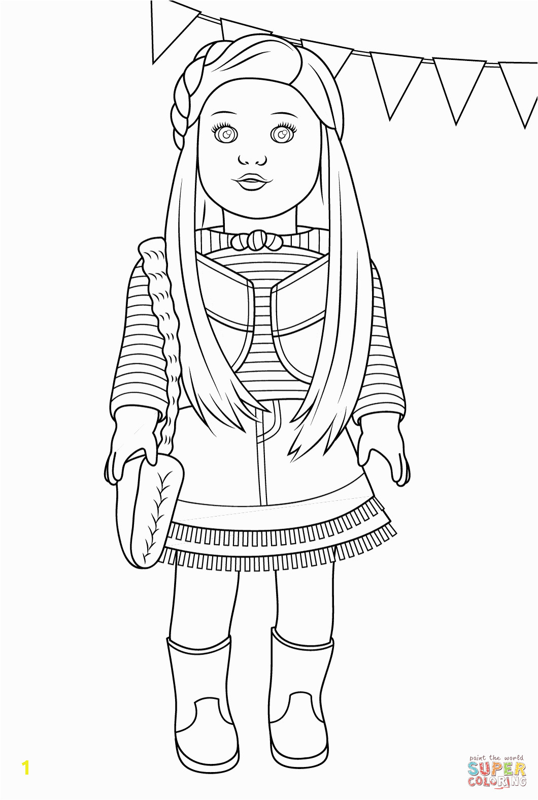 Mckenna American Girl Doll Coloring Pages Desenho De Mckenna Garota Americana Para Colorir