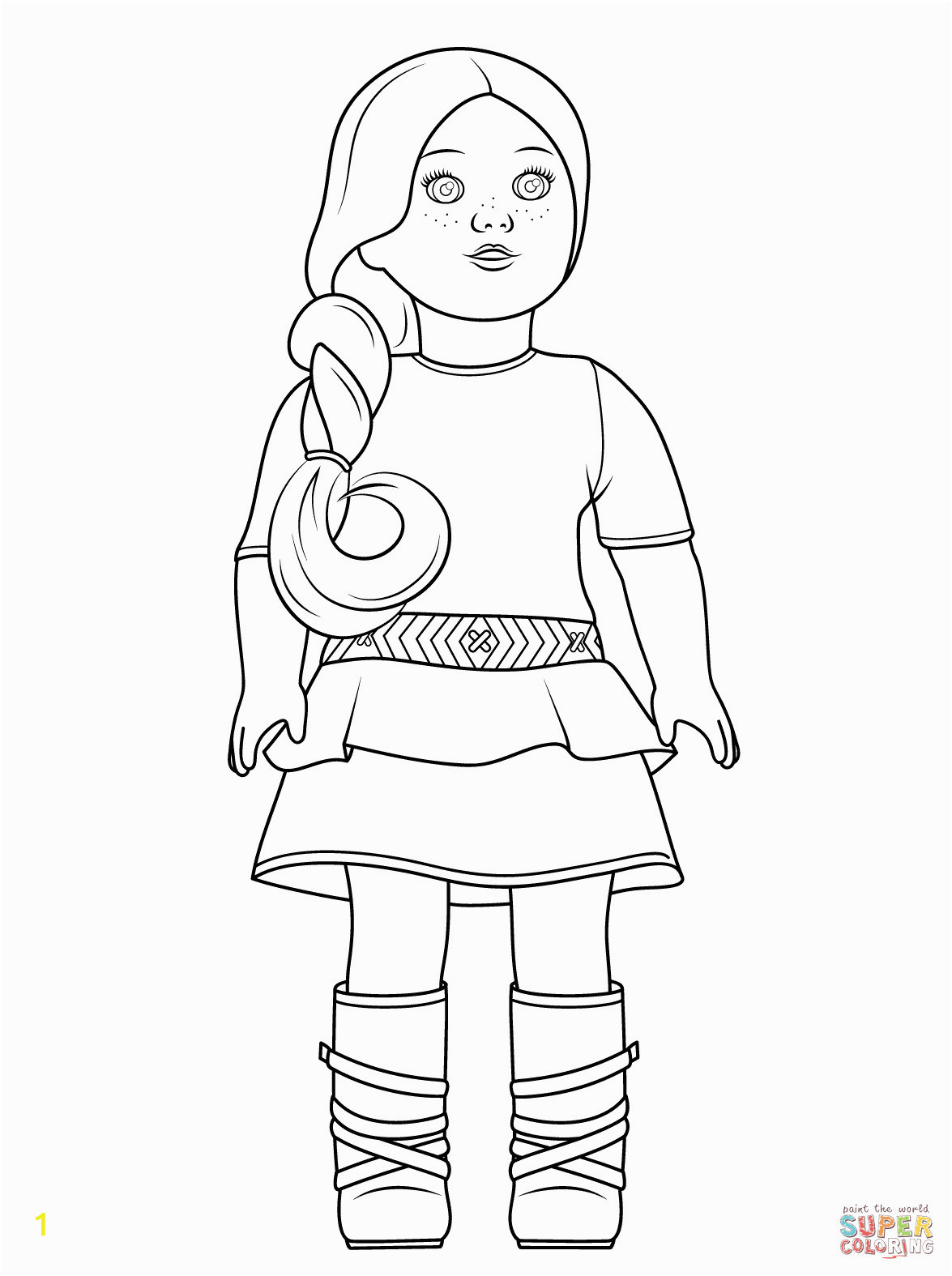 american girl doll mckenna coloring pages