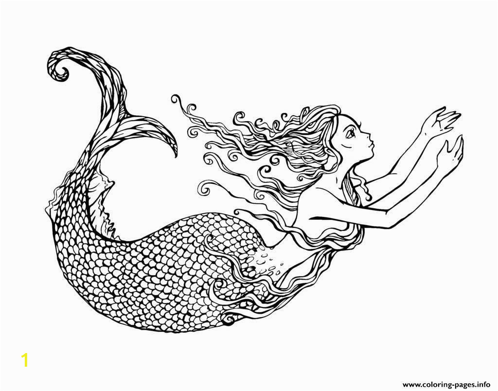 adult coloring pages mermaid