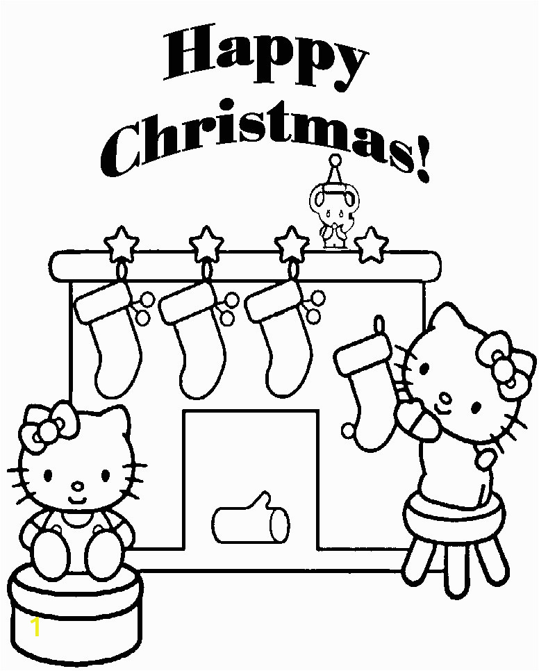 Merry Christmas Hello Kitty Coloring Pages Merry Christmas Coloring Pages