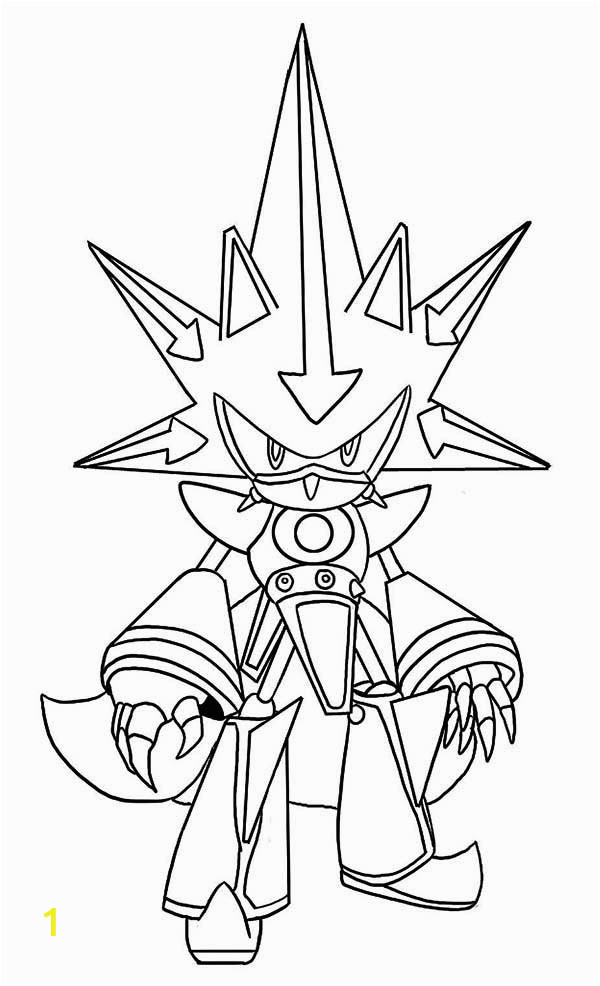 Metal sonic Coloring Pages to Print Awesome Metal sonic Coloring Page Kids Play Color