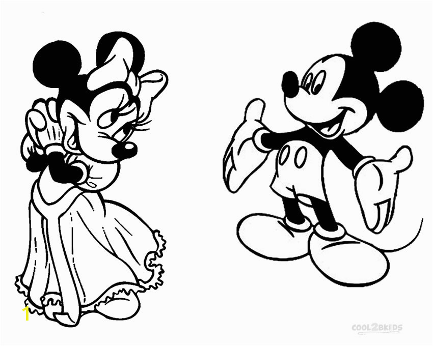 minnie mouse coloring pages