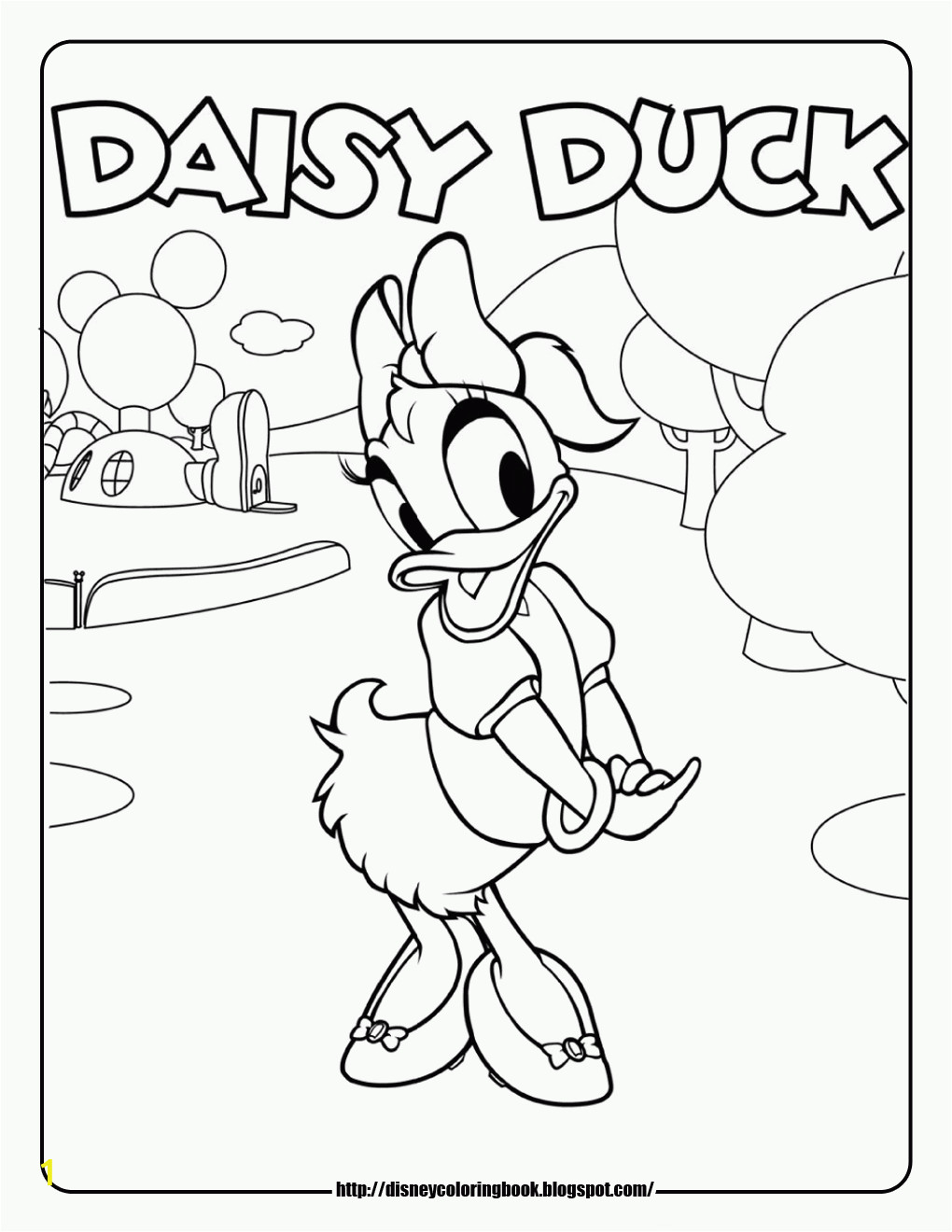 printable mickey mouse clubhouse coloring pages