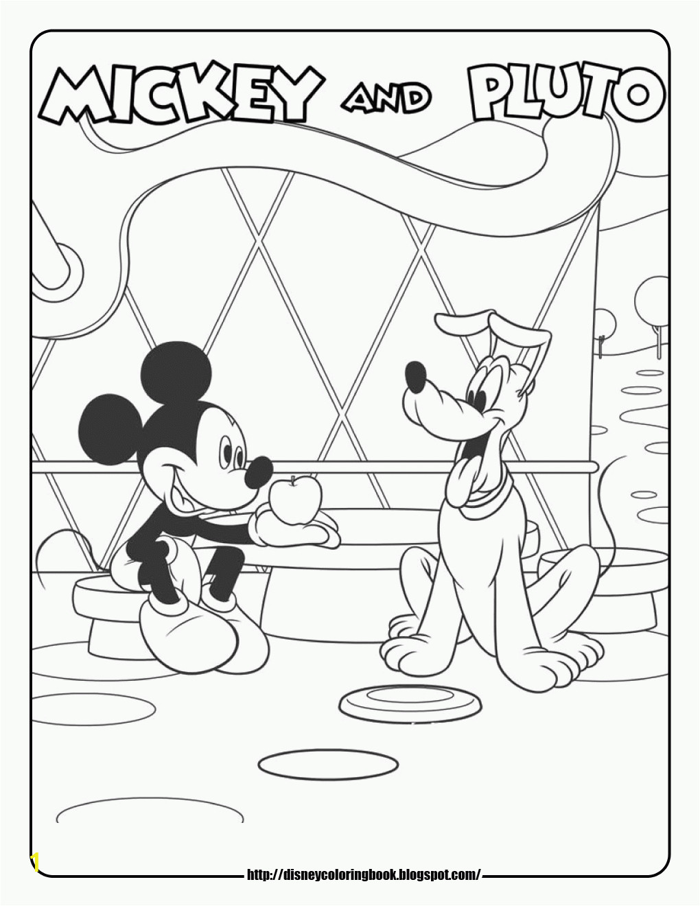 coloring page of mickey mouse clubhouse