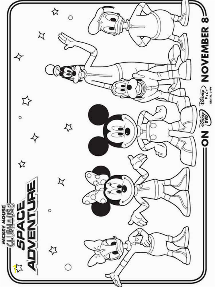 mickey mouse clubhouse coloring pages