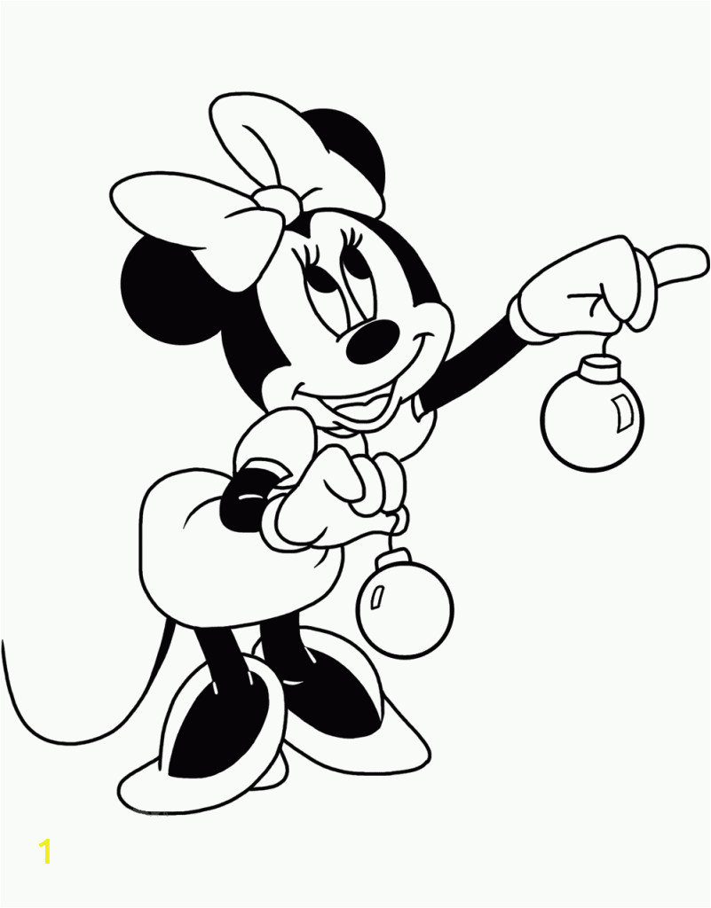 mickey mouse christmas coloring pages