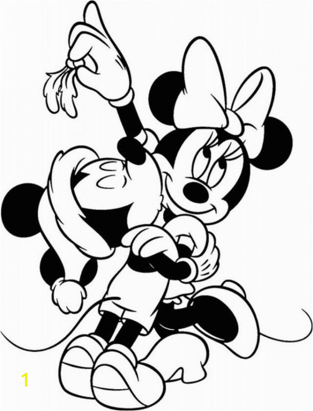 Mickey Mouse Minnie Mouse Christmas Coloring Pages Minnie Mouse Christmas Coloring Home